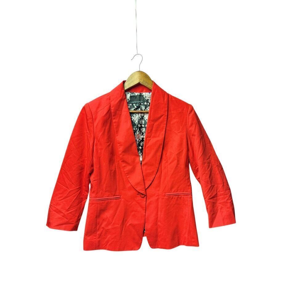 Cynthia Rowley Red blazer Jacket